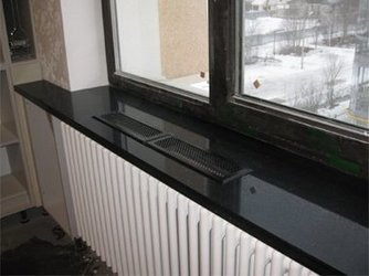 Подоконник из камня Silestone Negro Tebas