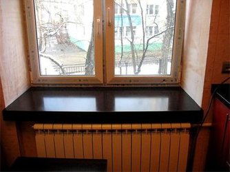 Подоконник из камня Plazastone Perla Nera