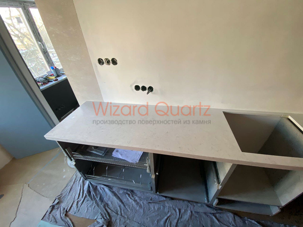 Столешница для кухни из кварцевого камня Technistone