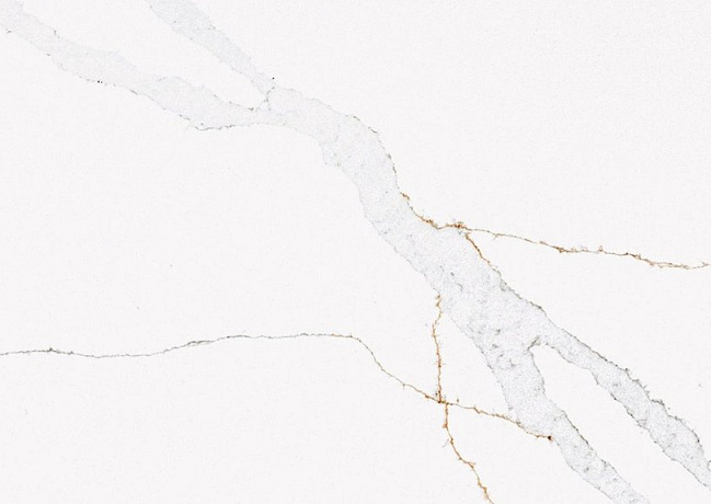 Детальное фото камня Noblle Quartz Calacatta Aurum