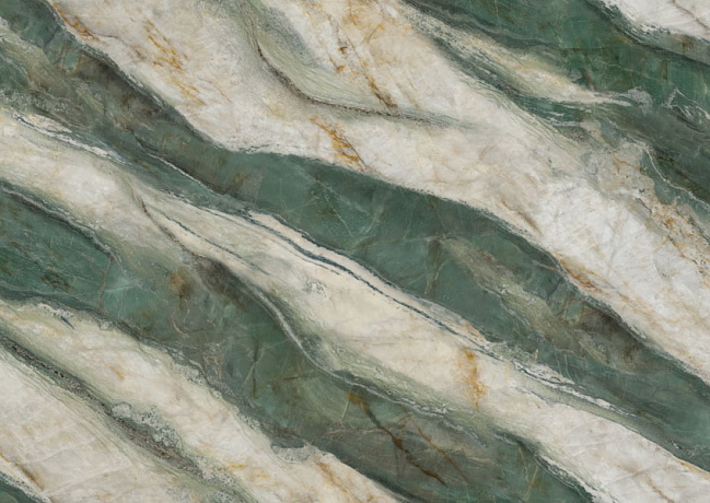 Детальное фото камня Primax Calacatta Emerald Dreams