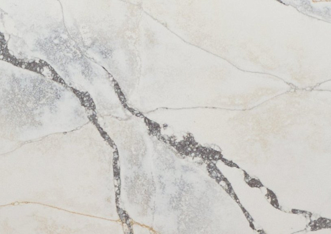 Детальное фото камня Noblle Quartz Calacatta Magic White